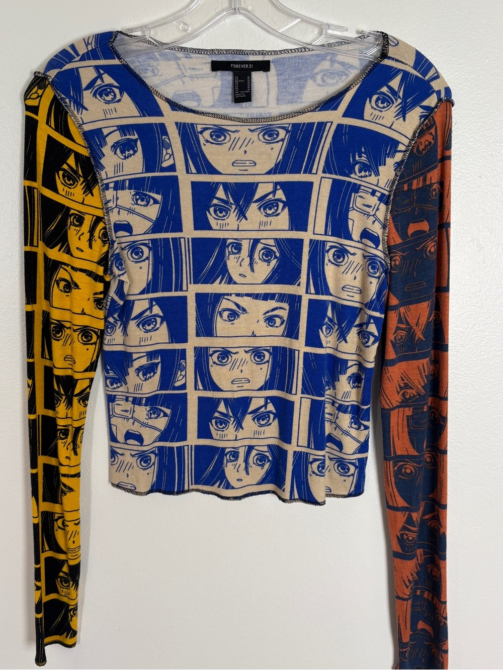 Forever 21 Japanese Manga / Anime Shirt with Long Sleeves